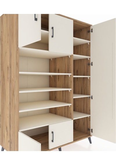Kronos Dolap 11 Raflı 5 Kapaklı 132x59x195 Çam-aytaşı/aytaşı Aytası/aytası - Atlas Çam Kronos Dolap 11 Raflı 5 Kapaklı 132x59x195 Çam-aytaşı/aytaşı Aytası/aytası - Atlas Çam