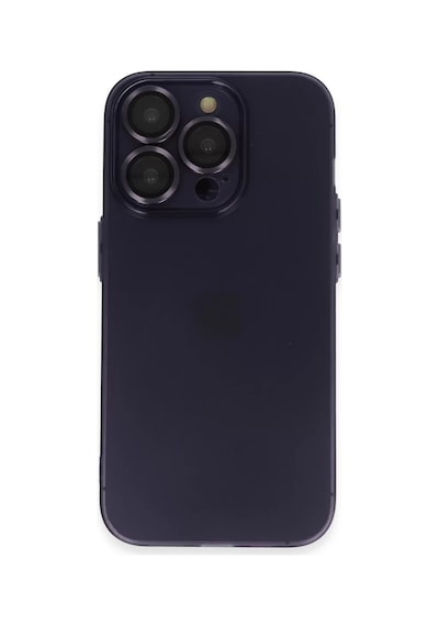 Newface Apple İphone 14 Pro Max Kılıf Luko Lens Silikon - Derin Mor
