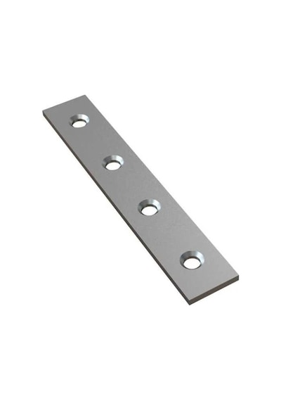 Çankaya Saç Düz Gönye Lama 1.5cm X 10.5 Cm 4 Adet Gümüş