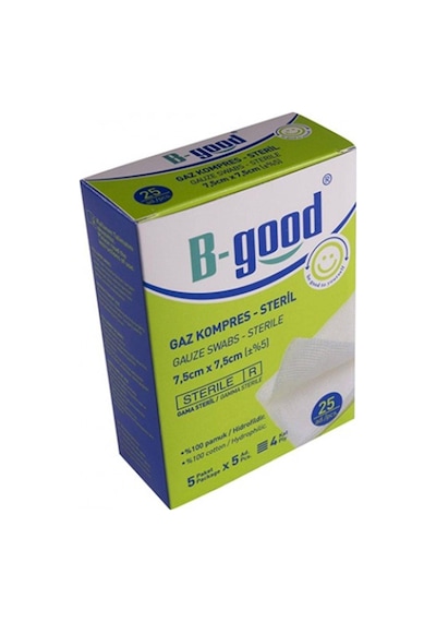 B-Good Gaz Kompres 7.5 CM x 7,5 CM 25 'li