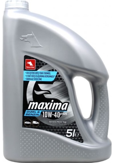Petrol Ofisi Maxima 10W-40 Plus Sentetik Motor Yağı 5 L Petrol Ofisi Maxima 10W-40 Plus Sentetik Motor Yağı 5 L
