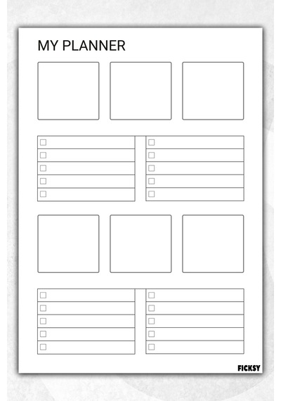 Zamansız Çok Amaçlı Günlük Haftalık Aylık Planlayıcı - A4 Ebat Yapılacaklar - 30 Yaprak - Planner - 2661 Çok Renkli