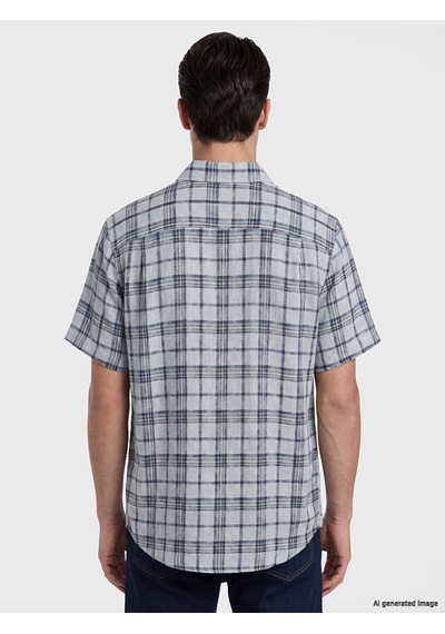 Lcwaıkıkı Classic Yeşil Regular Fit Ekose Armürlü Erkek Gömlek