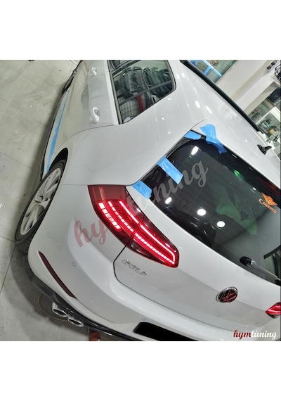 Volkswagen Golf 7 4 Parça Spoiler. R Spoiler. Abs Plastik Boyasız