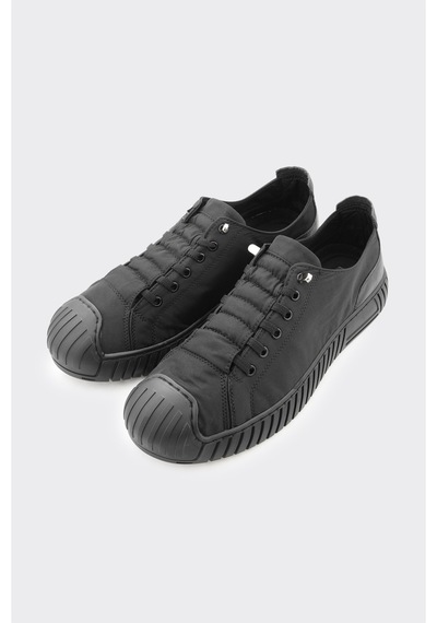Derinet Lastik Bağcıklı Erkek Sneaker Siyah Siyah