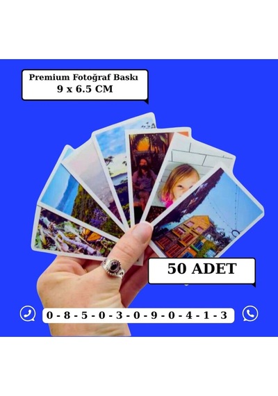Kişiye Özel Premium Fotoğraf Baskısı 9 X 6.5 Cm 50 Adet