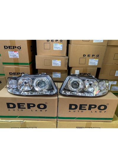 Audı A3 Makyajlı Kasa 01-03 Arası Depo Sağ Ve Sol Far Takım 8l0941003af / 8l0941004af