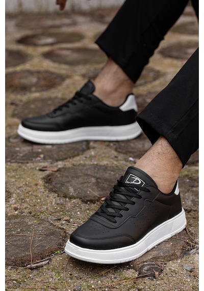 Daxtors D0158 Günlük Ortopedik Unisex Sneaker Spor Ayakkabı Siyah-beyaz