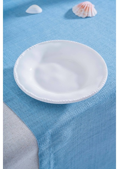 Milano Servis Tabağı - 14 Cm Beyaz