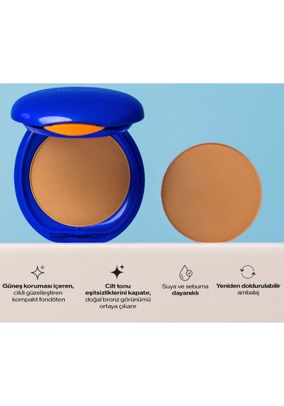 Shiseido Uv Protective Compact Foundation Dark Beige 12gr Diğer
