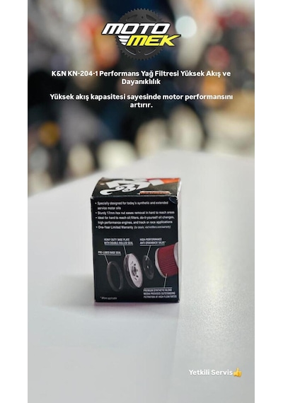 K&n Kn Performance Kn-204 Performans Yağ Filtresi Yüksek Akış Ve Dayanıklılık