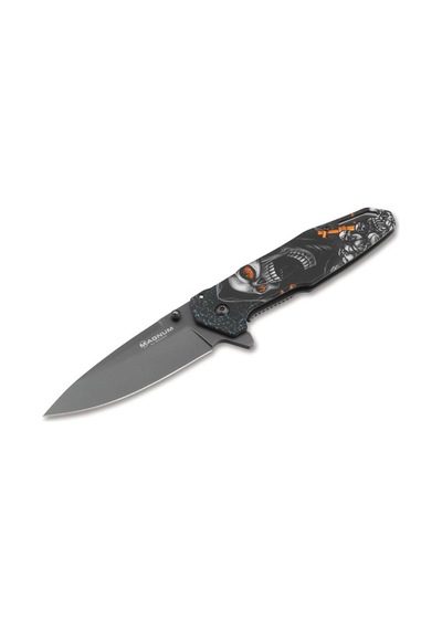 Böker Magnum Screaming Skull Kamp Çakı Siyah