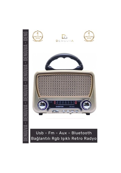 Radyo Rt819 Solar Enerjili Bluetooth Fenerli Nostalji Taşınabilir Ses Sistemi Mp3 Player Müzik