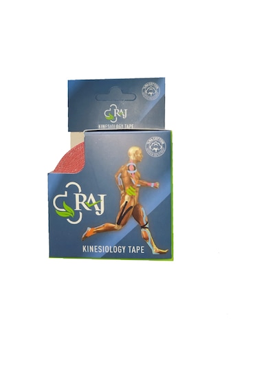 Raj Kinesio Tape  Sporcu Bandı Kırmızı 5 M x 5 CM