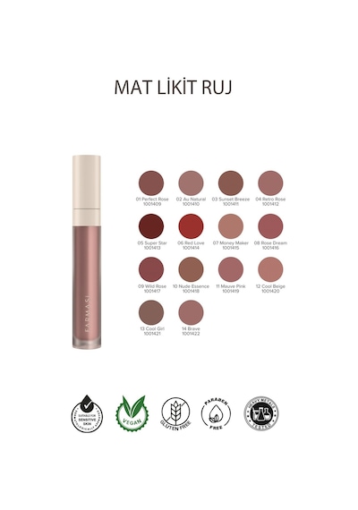 Farmasi Mat Likit Ruj 02 Au Natural