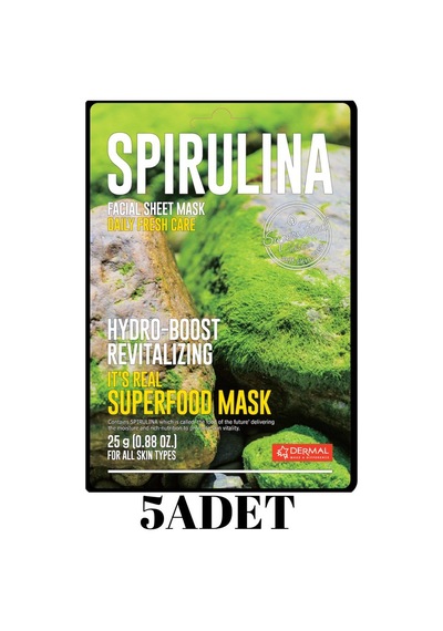 Dermal Superfood Spiriluna Canlandırıcı Yüz Maskesi 5 x 25 G