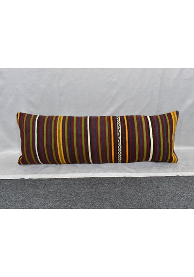 Zehra Abla Halı Yeni El Dokuma Dekoratif Lumbar Kilim Kırlent Yastık Kılıfı 6208