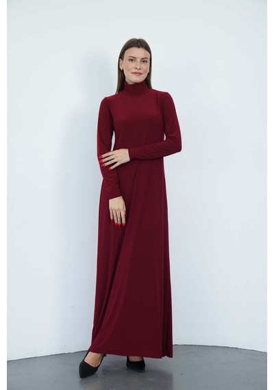 Penyebizden Dora Kadın Maxi Boy Balıkçı Yaka Sandy Elbise-bordo Penyebizden Dora Kadın Maxi Boy Balıkçı Yaka Sandy Elbise-bordo