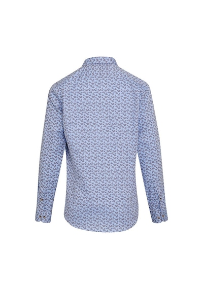 Hatemoğlu Mavi Desenli Modern Fit Pamuklu Gömlek Mavi Lacivert Mavi - Lacivert Hatemoğlu Mavi Desenli Modern Fit Pamuklu Gömlek Mavi Lacivert Mavi - Lacivert