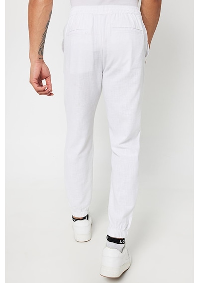Regular Fit Erkek Pantolon Beyaz