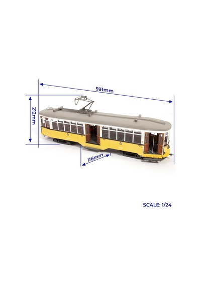 Occre 53013 1/24 Ölçek,milano Tramwayı Ahşap Model Kiti-59112