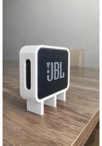 Go 3 Uyumlu Hoparlör Standı Masaüstü Yükseltici Mini Speaker Tutucu Beyaz