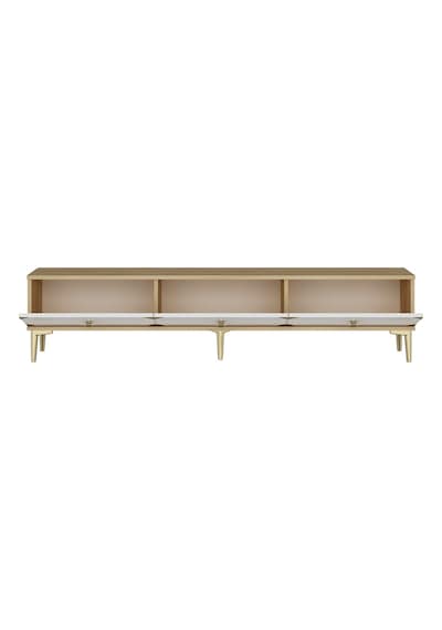Tsa1897dbg - Alfa Tsa180 Tv Stand, Tv Sehpası Ve Tv Ünitesi Safirmeşe - Beyaz - Gold 180cm