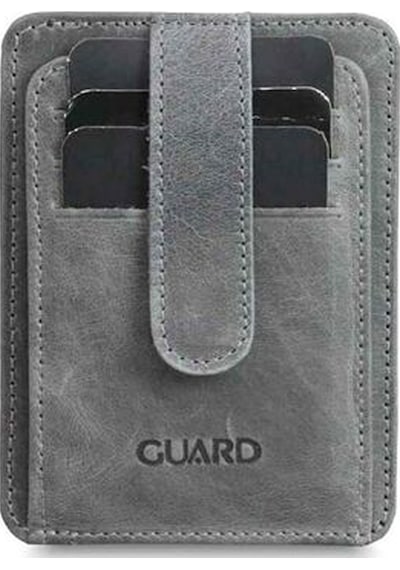 Guard Dikey Crazy Gri Deri Kartlık - 173gua2307t1470 Çok Renkli
