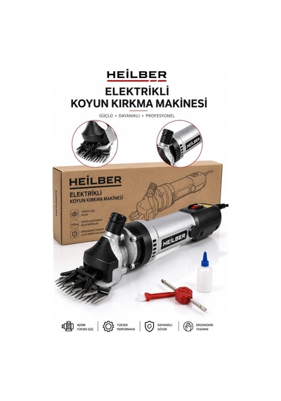 Heilber Ba011544 420w Elektrikli Koyun Kırkma Makinesi Profesyonel Koyun Traş Makinesi Yedek Bıçaklı Bakım S