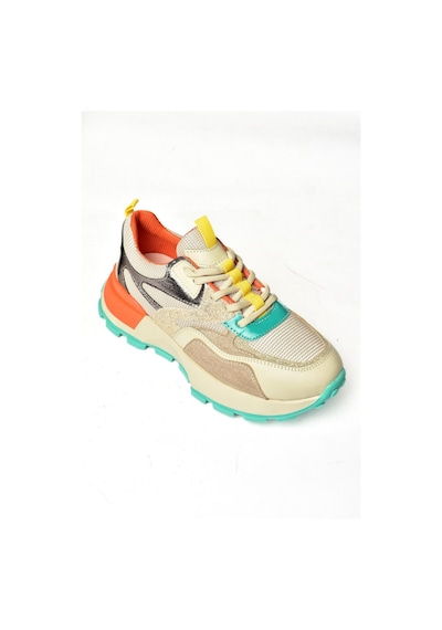 Fox Shoess312214109 Bej Kalın Tabanlı Spor Ayakkabı Sneakers Bej