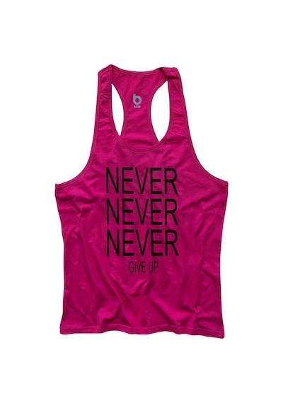 Bluu Nevernever2 Fitness Gym Tank Top Sporcu Atleti (532942059) Fuşya