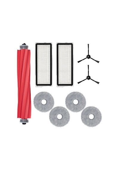 Roborock Q Revo Maxv , Qrevo Pro / S / Plus R Yedek Fırça Hepa Filtre Mop Seti Siyah 10 Parça