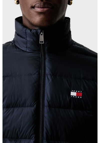 Tommy Jeans Kapitoneli Relaxed Fit Dik Yaka Mont Erkek Mont Dm0dm23231 C1g Lacivert