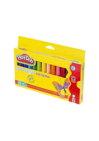 Play-Doh 12 Renk Keçeli Kalem 8 Mm  Ke008