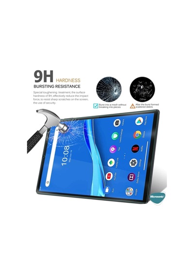 Lenovo M10 Plus Tb-x606f Uyumlu Ekran Koruyucu Tempered Glass Hd Kalite Cam