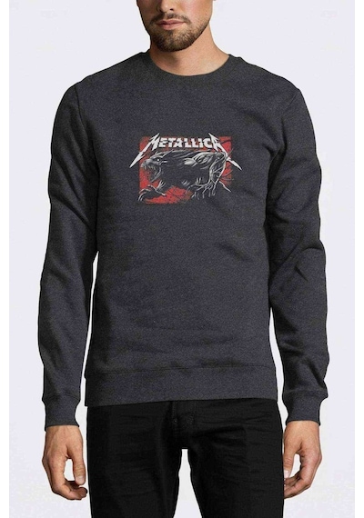 Metallica Germany Post Rock Metal Müzik Baskılı Füme Erkek Sweat