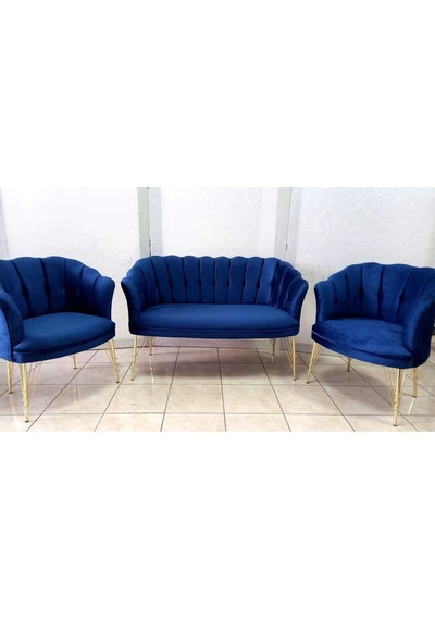Papatya-istiridye Model Çay Seti- Koltuk- Bekleme Koltuğu- Cafe Koltuğu 2+1+1