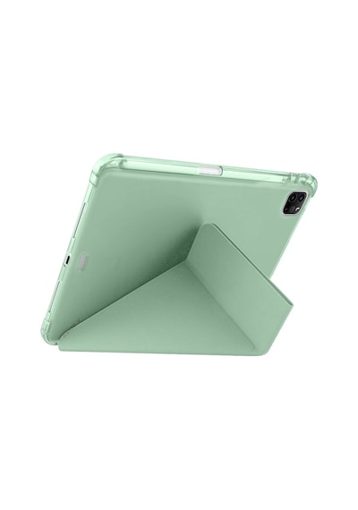 Apple Uyumlu iPad Pro 11 İnç 2.nesil 2020 Kılıf Üçgen Katlanabilir Kalem Şarj Bölmeli Kılıf Kapaklı Kılıf