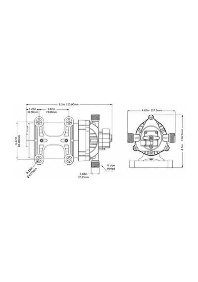 Seaflo Hidrofor Pompası 24V - 6 L/Dk - 100 PSI