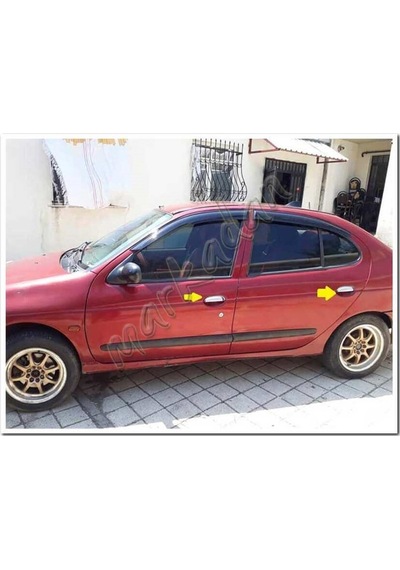 Markadan Renault Megane 1 Krom Kapı Kolu 1996-2004 4 Kapı  Paslanm