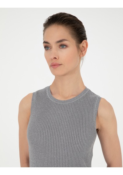 Pierre Cardin Kadın Gri Melanj Kazak /triko 50288575-vr086 Gri Melanj