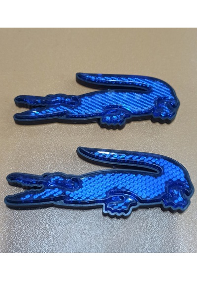 Timsah Şekilli Mavi Renk Reflektör Yapışkanlı 2 Adet Plastik