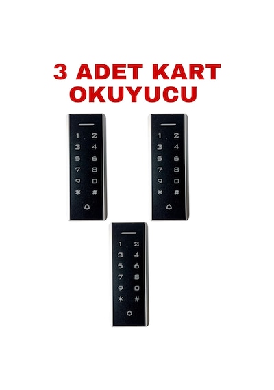 Sr-205 Mf Mifare Kartlı Ve Şifreli Geçiş Sistemi Rfıd Kart Okuyucu 13.56 Mhz 3 Adet