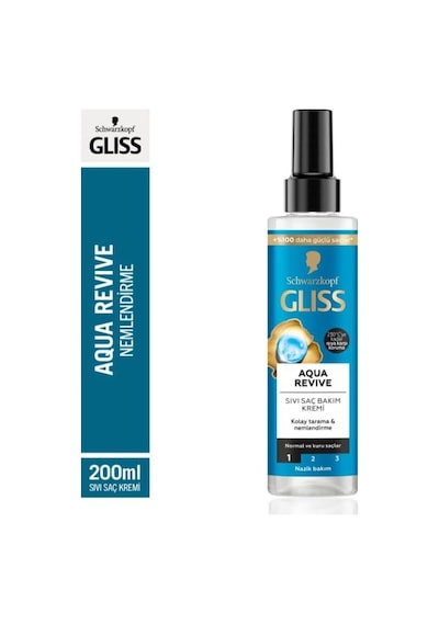 Gliss Aqua Revive Nemlendirici Sıvı Saç Bakım Kremi 200 Ml