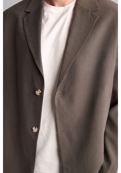 Defacto Oversıze Blazer Koyu Khakı Ceket H7041ax26smkh522 Haki-kh522