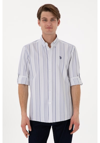 U.s. Polo Assn. Erkek Lacivert Gömlek Desenli 50306352-vr033 Lacivert