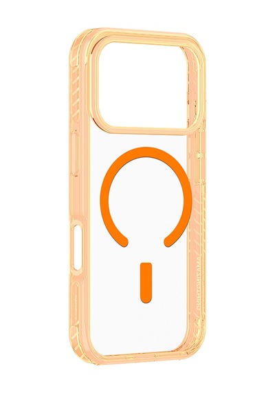 Apple Uyumlu iPhone 17 Pro  Kılıf M-safe Şarj Özellikli Airbag Amazingthing Titan Pro Serisi Kapak Turuncu Turuncu