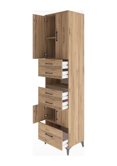 Hyperion Dolap 4 Raflı 5 Çekmeceli 4 Kapaklı 60x44x243 Çam-çam Atlas Çam Hyperion Dolap 4 Raflı 5 Çekmeceli 4 Kapaklı 60x44x243 Çam-çam Atlas Çam