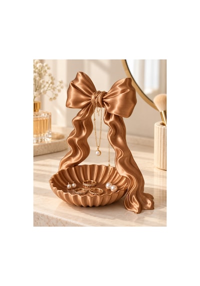 Sovia Fiyonk Detaylı Takı Standı Bronz
