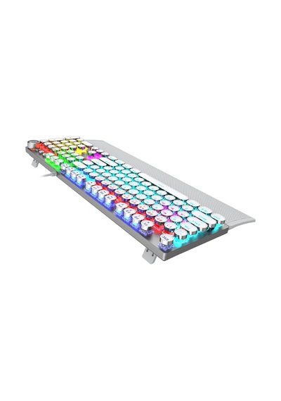 Kg1102 Usb Kablolu Red Switch Makro Tuşlu Rgb Led Aydınlatmalı Mekanik Gaming Türkçe Q Metalik Klavye Red Switch